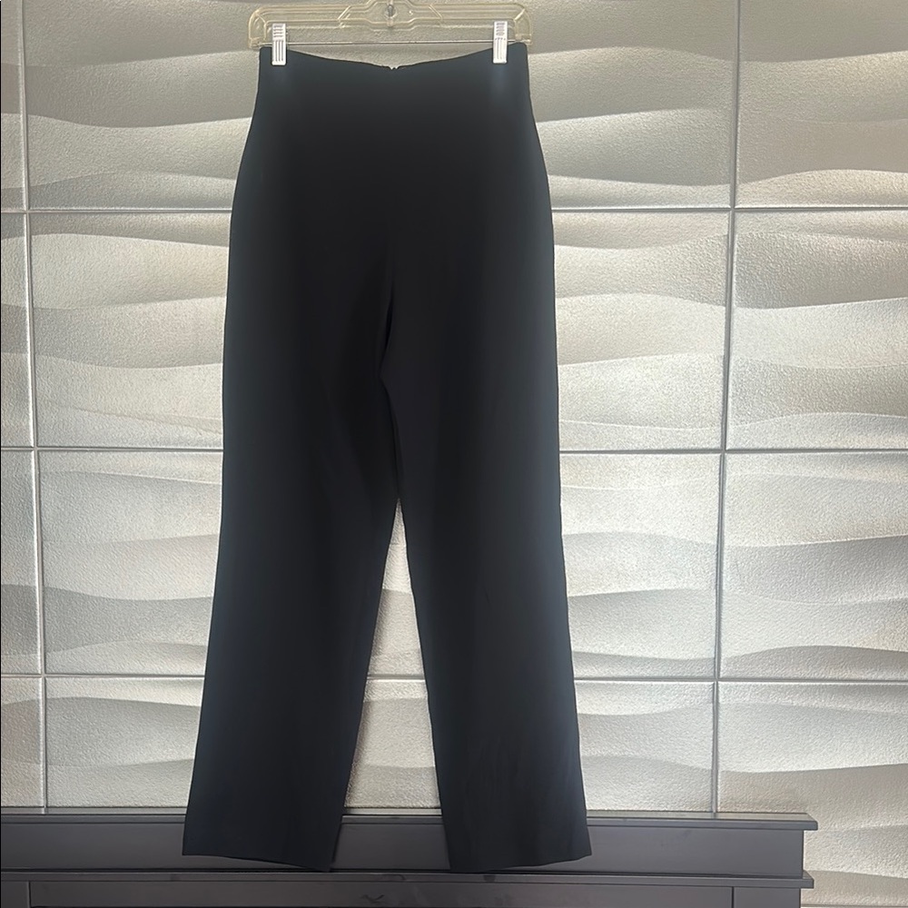 GRIFFITH GRAY BY ST JOHNNHigh-Rise Black Wide-Leg Pants. Very rich black color